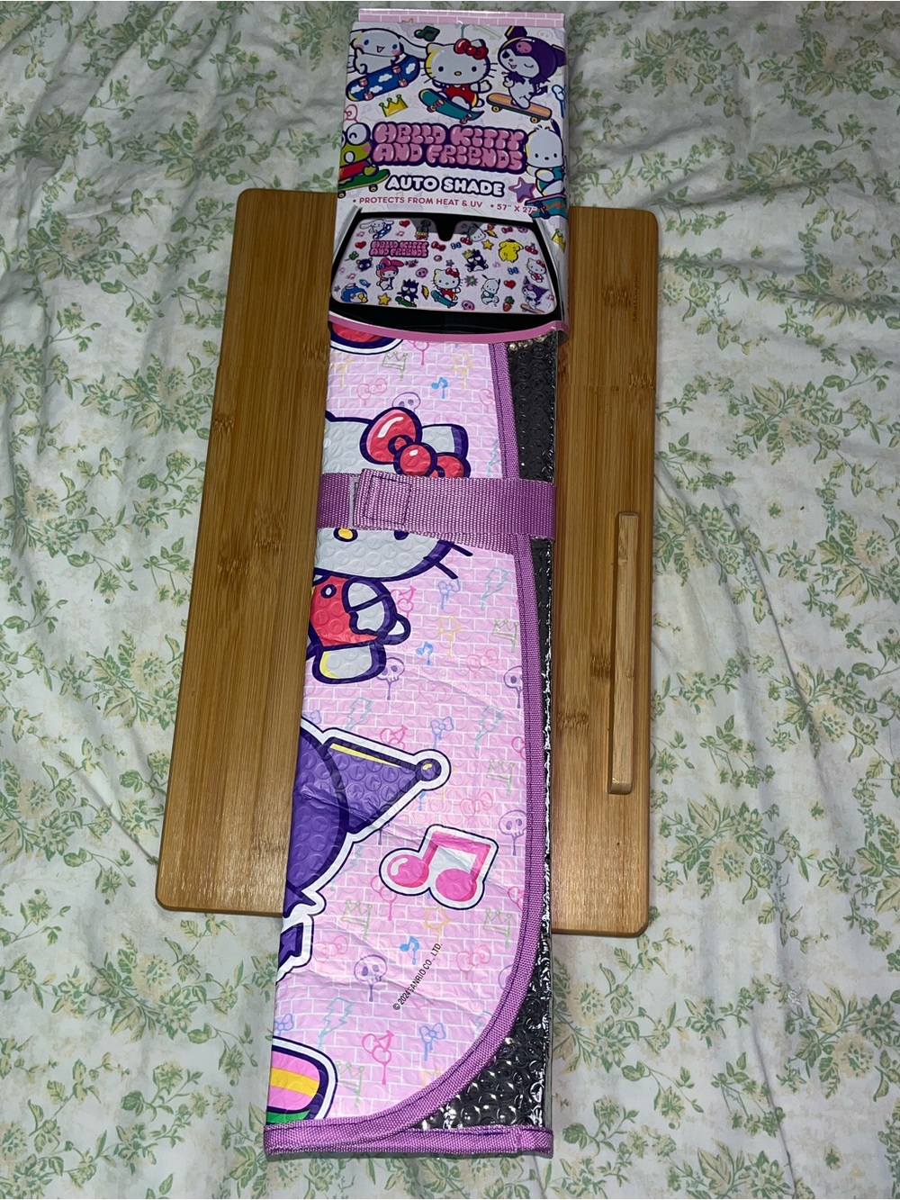 Hello Kitty and Friends Pink and Purple Auto Sun Shade NEW NWT